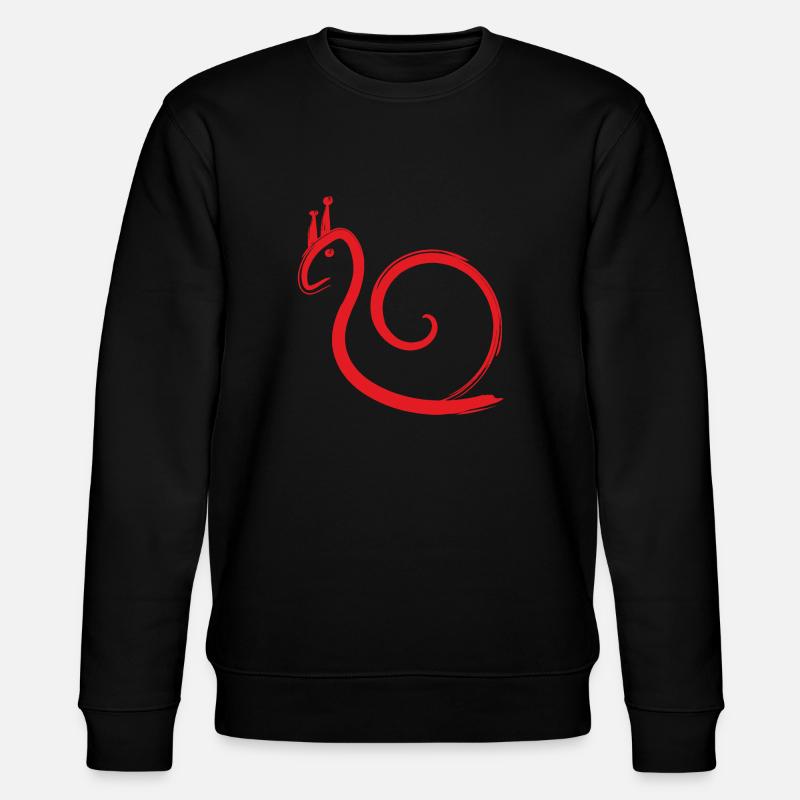 Schnecke - Stanley/Stella Unisex Bio-Sweatshirt CHANGER - Schwarz