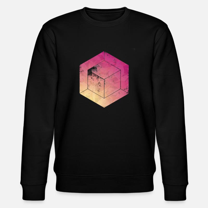 cube - Stanley/Stella CHANGER Unisex Organic Sweatshirt - black