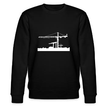 Baustelle - Stanley/Stella Unisex Bio-Sweatshirt CHANGER  - Schwarz - Vorne - Nik (191cm) & Marisol (170cm)