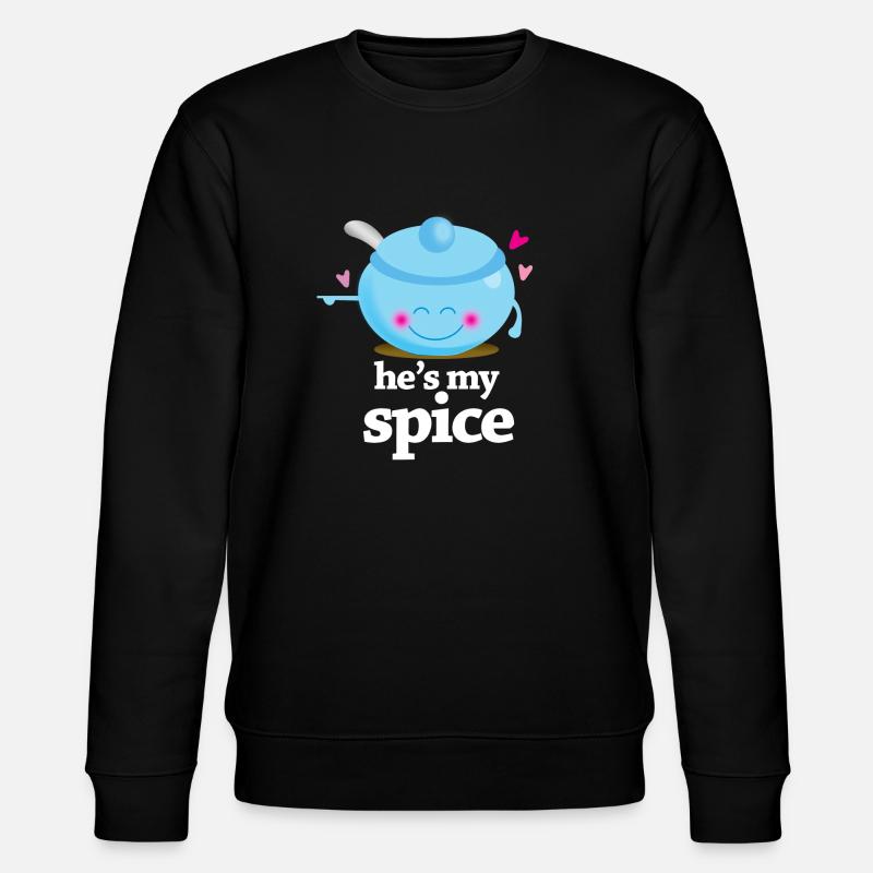 hes_my_spice - Stanley/Stella Unisex Bio-Sweatshirt CHANGER  - Schwarz