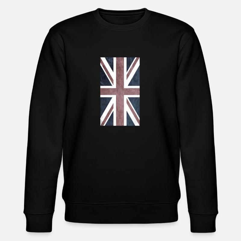 union jack - Sweat bio CHANGER Stanley/Stella Unisexe - noir