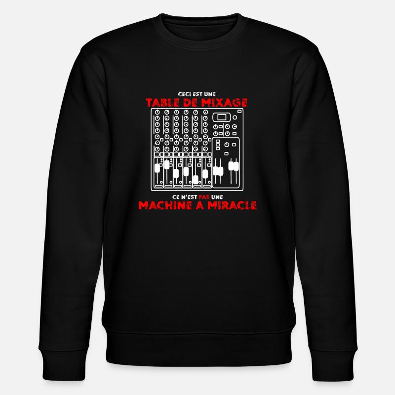 Table de mixage - Sweat bio CHANGER Stanley/Stella Unisexe - noir