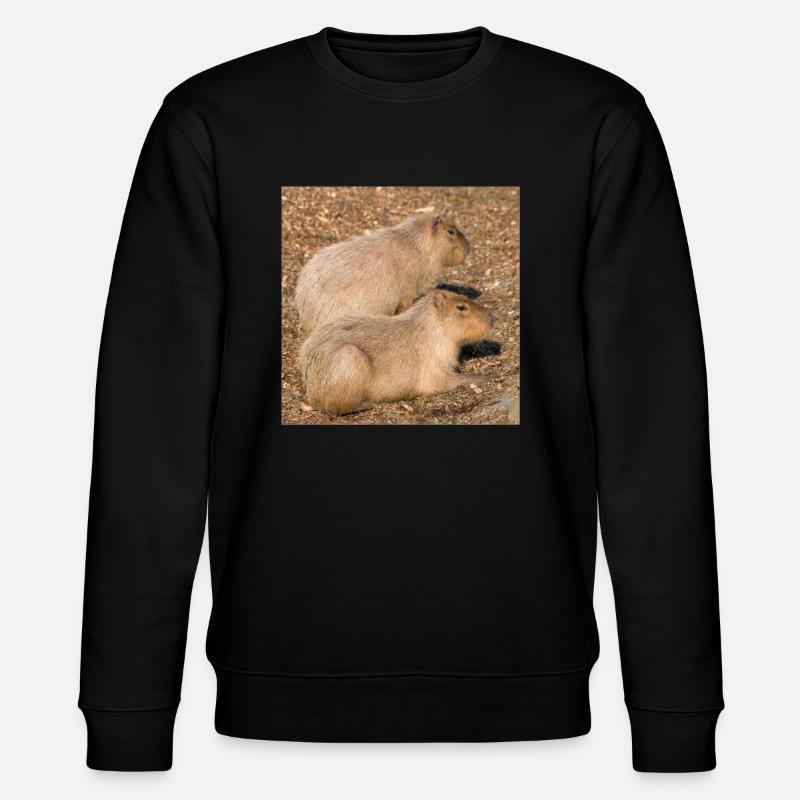 Capybara capybara (Hydrochoerus hydrochaeris) - Sweat bio CHANGER Stanley/Stella Unisexe - noir