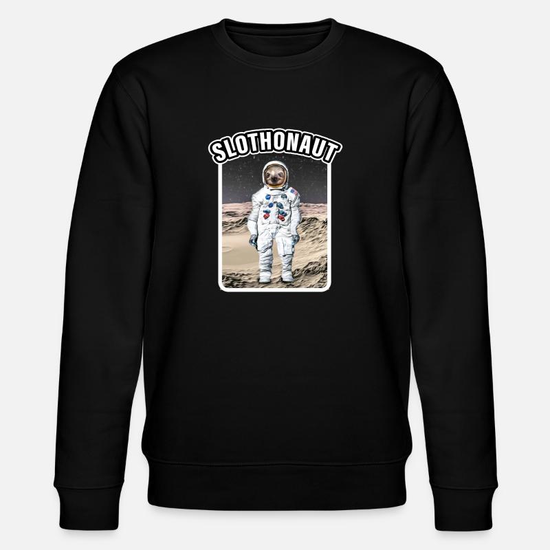 SLOTHONAUT - Stanley/Stella Unisex Bio-Sweatshirt CHANGER - Schwarz