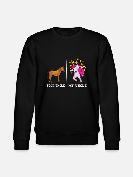 YOUR UNCLE MY UNCLE - Stanley/Stella CHANGER Unisex Organic Sweatshirt - black