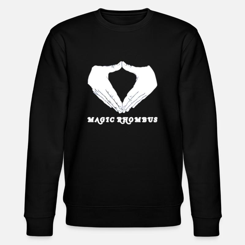 Magic Rhombus - Stanley/Stella Unisex Bio-Sweatshirt CHANGER  - Schwarz