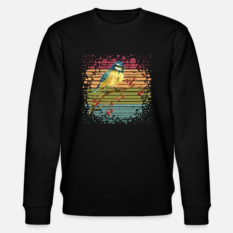 Bird titmouse - Stanley/Stella CHANGER Unisex Organic Sweatshirt - black