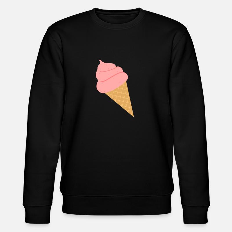 Eis Eiscreme Sommer Softeis Geschenk - Stanley/Stella Unisex Bio-Sweatshirt CHANGER  - Schwarz