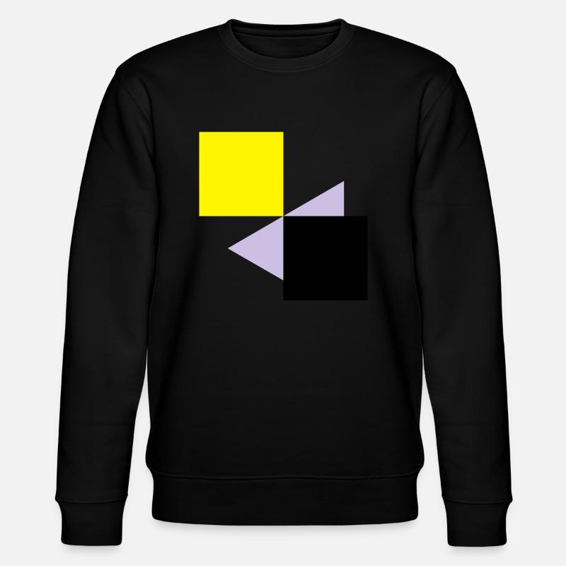Abstract squares - Stanley/Stella CHANGER Unisex Organic Sweatshirt - black
