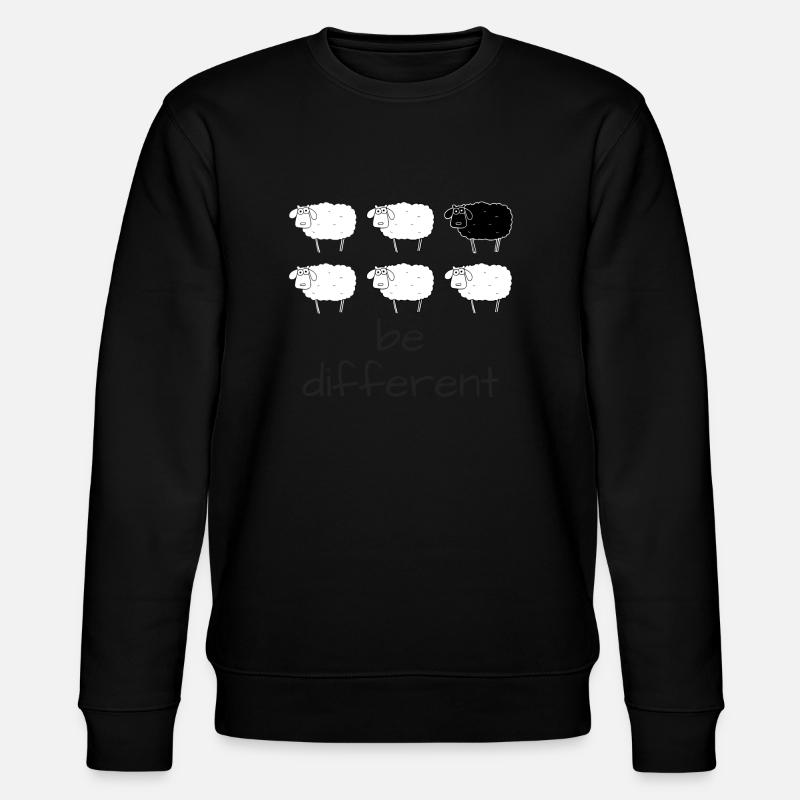 Être différent - un mouton noir - Sweat bio CHANGER Stanley/Stella Unisexe - noir