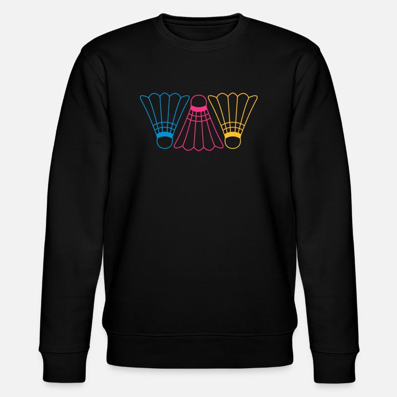 3 Badmintons - Stanley/Stella Unisex Bio-Sweatshirt CHANGER  - Schwarz