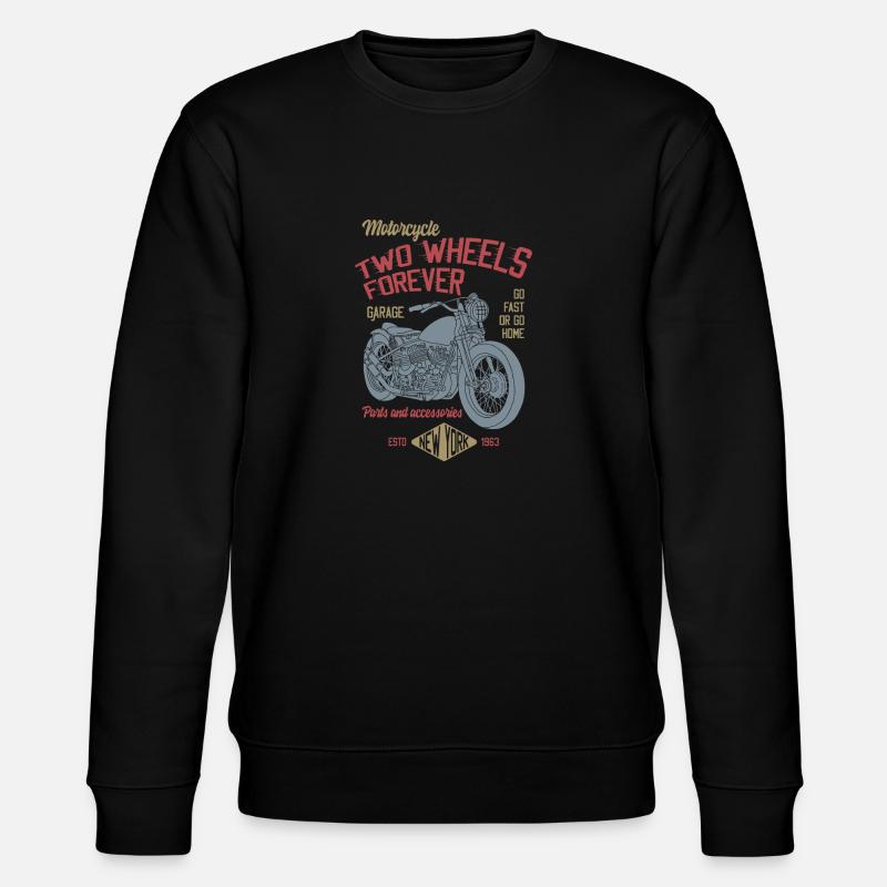ZWEI RÄDER - Stanley/Stella Unisex Bio-Sweatshirt CHANGER  - Schwarz