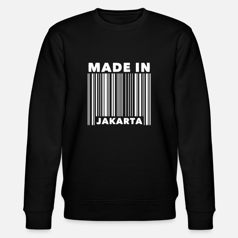 Jakarta Indonesia Barcode - Sweat bio CHANGER Stanley/Stella Unisexe - noir