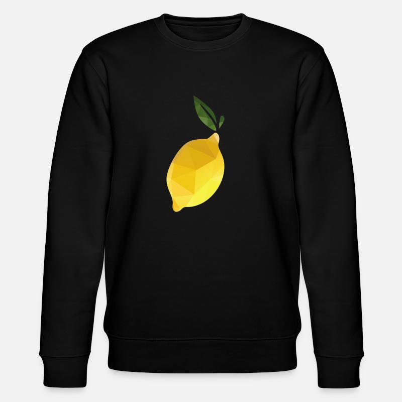 Drôle de polygone citron - Sweat bio CHANGER Stanley/Stella Unisexe - noir