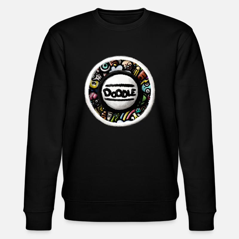 Sticker Doodle Art - Sweat bio CHANGER Stanley/Stella Unisexe - noir
