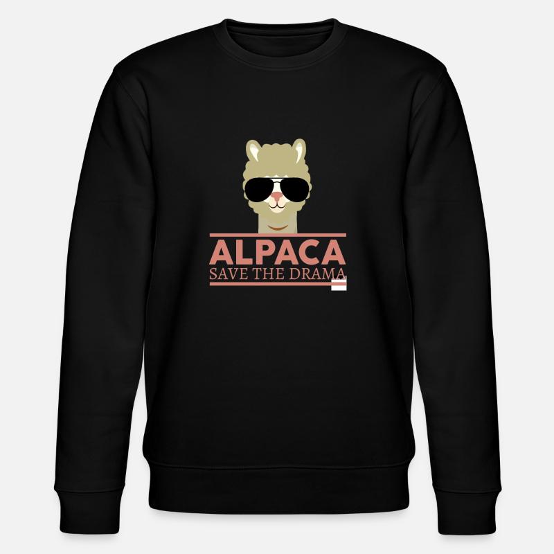 Alpaca - Stanley/Stella Unisex Bio-Sweatshirt CHANGER  - Schwarz
