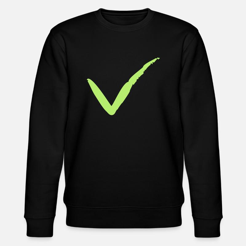Course du crochet brosse - Sweat bio CHANGER Stanley/Stella Unisexe - noir
