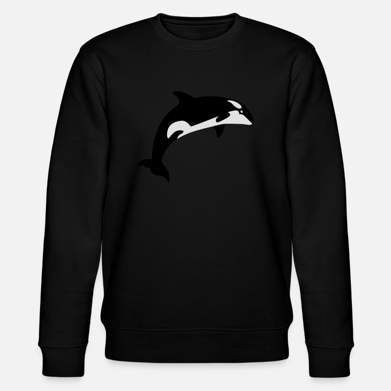 Whale - Stanley/Stella CHANGER Unisex Organic Sweatshirt - black