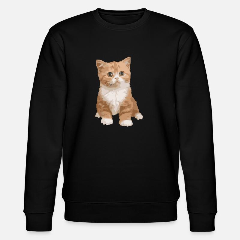 Katze - Katze - Stanley/Stella Unisex Bio-Sweatshirt CHANGER  - Schwarz