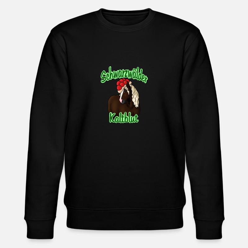 Schwarzwälder Kaltblut - Stanley/Stella Unisex Bio-Sweatshirt CHANGER  - Schwarz