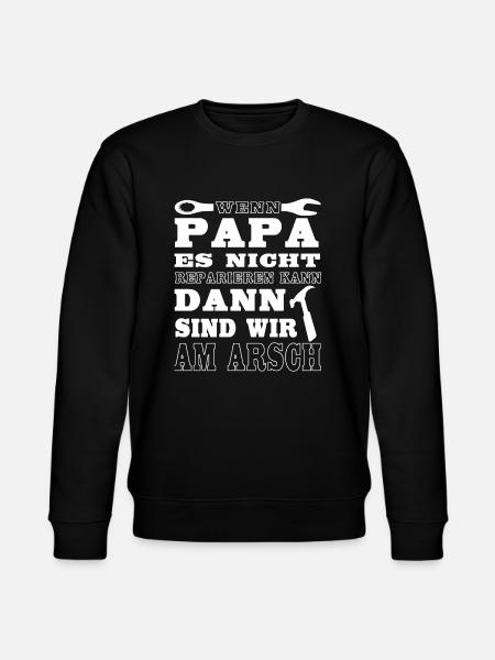 father - Stanley/Stella CHANGER Unisex Organic Sweatshirt - black