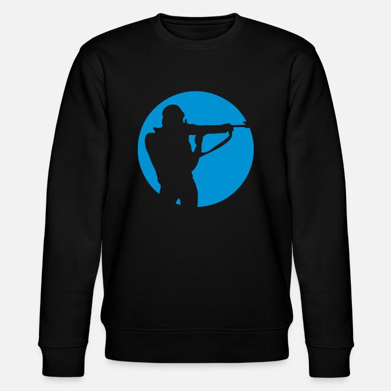 biathlon logo tir debout - Sweat bio CHANGER Stanley/Stella Unisexe - noir