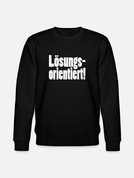 Lösungsorientiert - Stanley/Stella Unisex Bio-Sweatshirt CHANGER - Schwarz