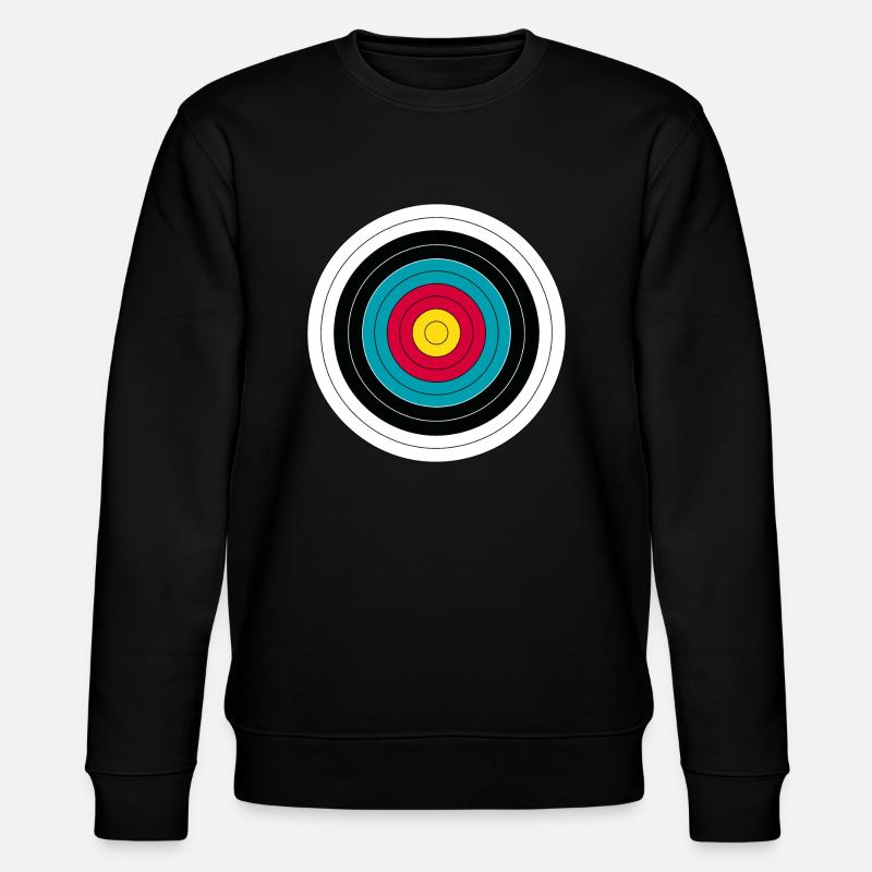 Zielscheibe Bogenschießen - Stanley/Stella Unisex Bio-Sweatshirt CHANGER  - Schwarz