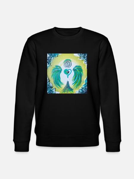 Herzengel "Dissolution of communication blockages" - Stanley/Stella CHANGER Unisex Organic Sweatshirt - black
