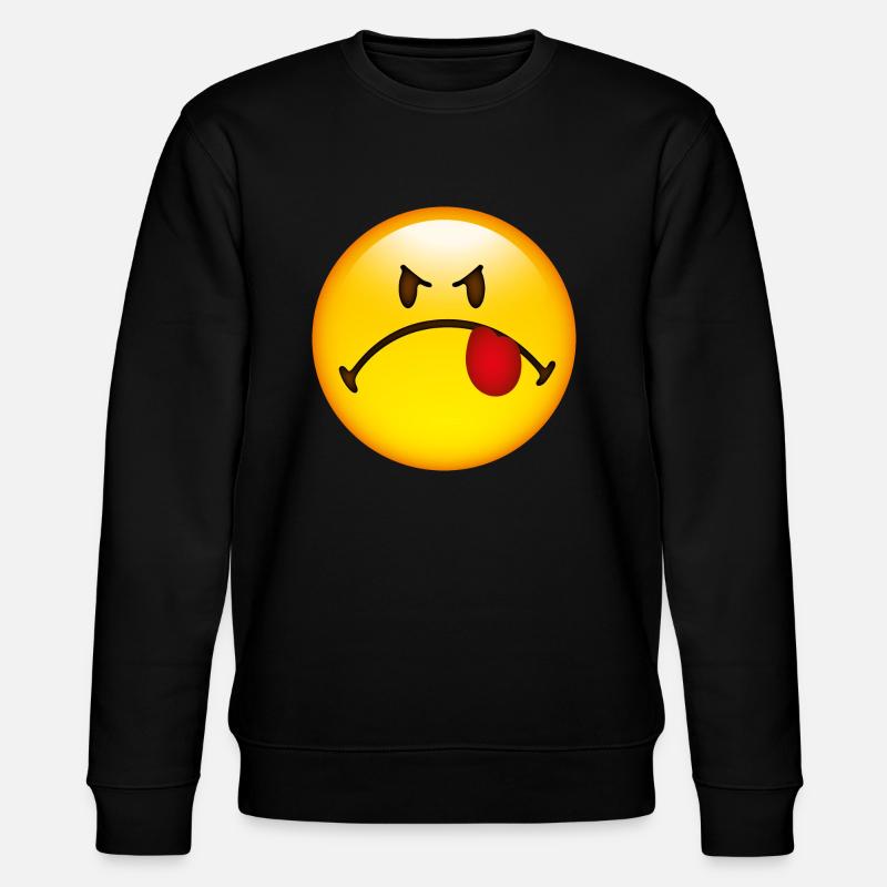 Smiley Dislike - Stanley/Stella Unisex Bio-Sweatshirt CHANGER  - Schwarz