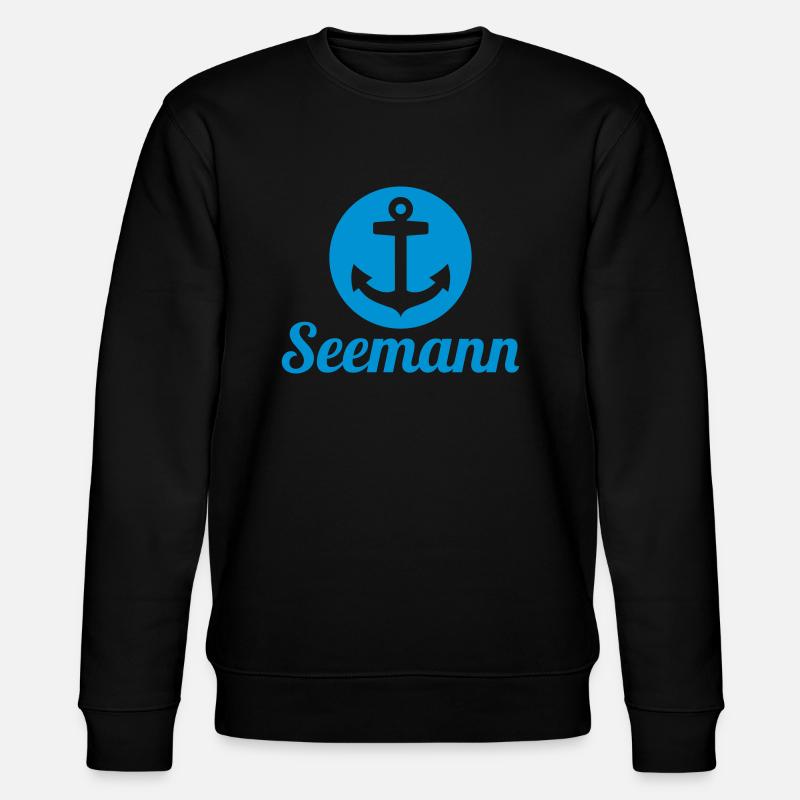 Seemann - Stanley/Stella Unisex Bio-Sweatshirt CHANGER  - Schwarz