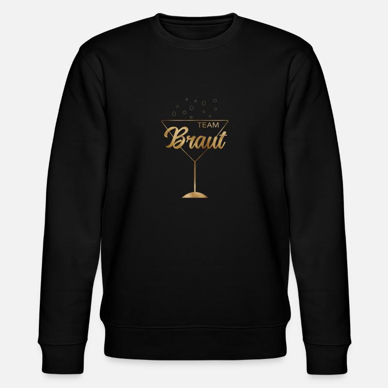(team_braut_gold_) - Stanley/Stella Unisex Bio-Sweatshirt CHANGER  - Schwarz