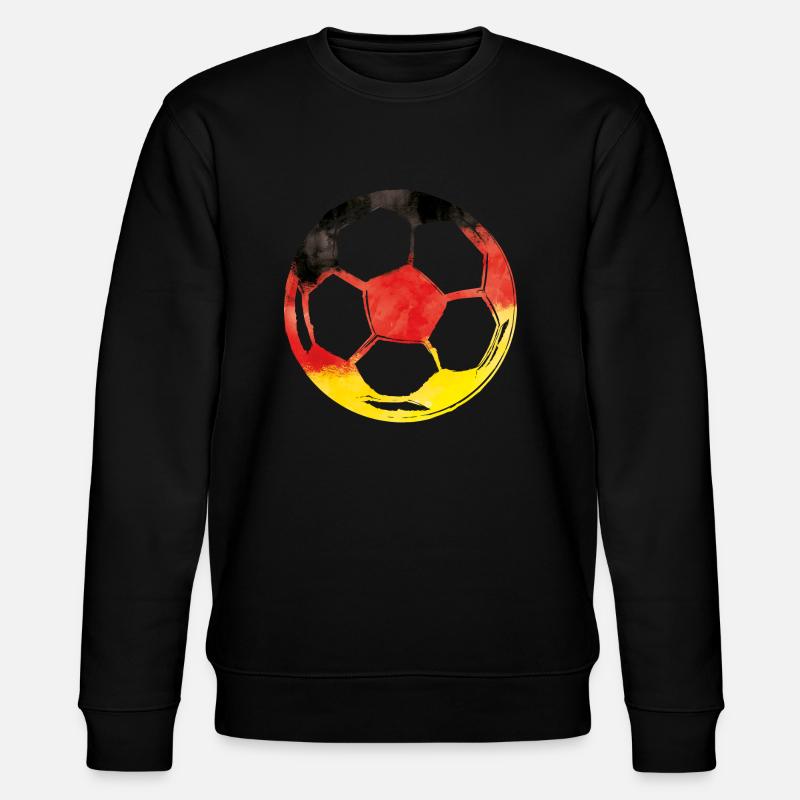 fussball deutschland - Stanley/Stella Unisex Bio-Sweatshirt CHANGER - Schwarz