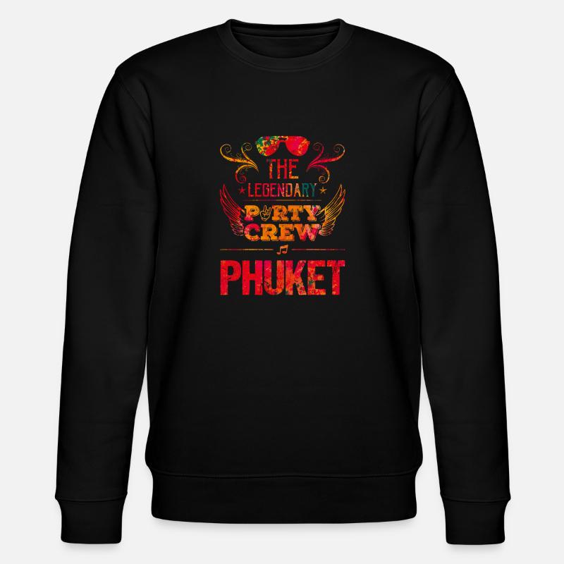 phuket party crew - Stanley/Stella Unisex Bio-Sweatshirt CHANGER  - Schwarz