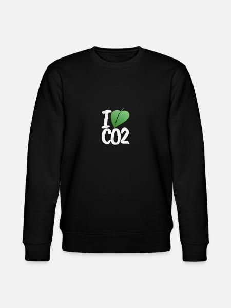 I love CO2 - Stanley/Stella CHANGER Unisex Organic Sweatshirt - black