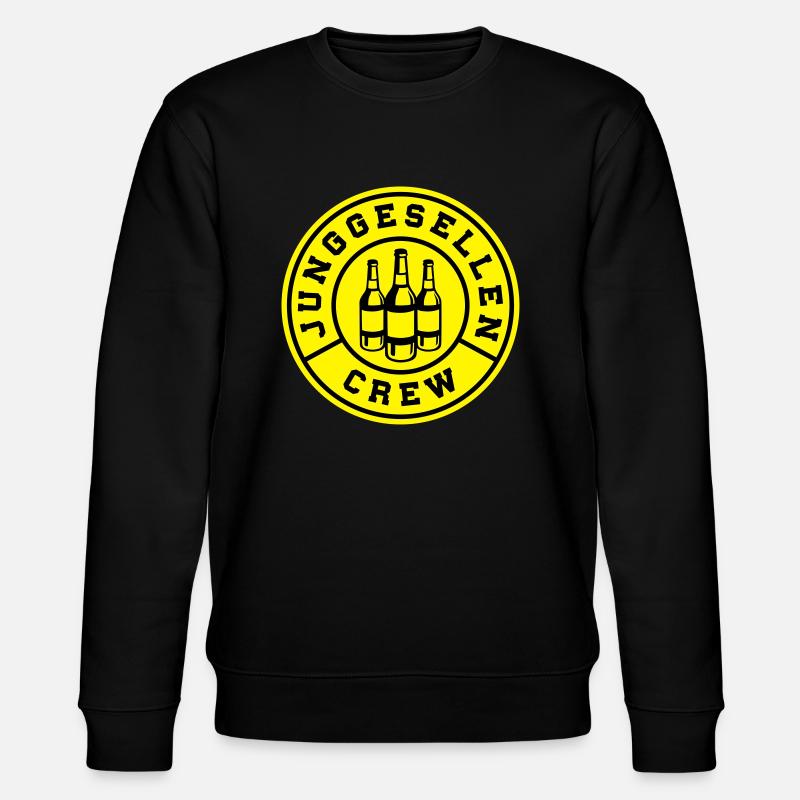 junggesellen crew bier - Stanley/Stella Unisex Bio-Sweatshirt CHANGER  - Schwarz