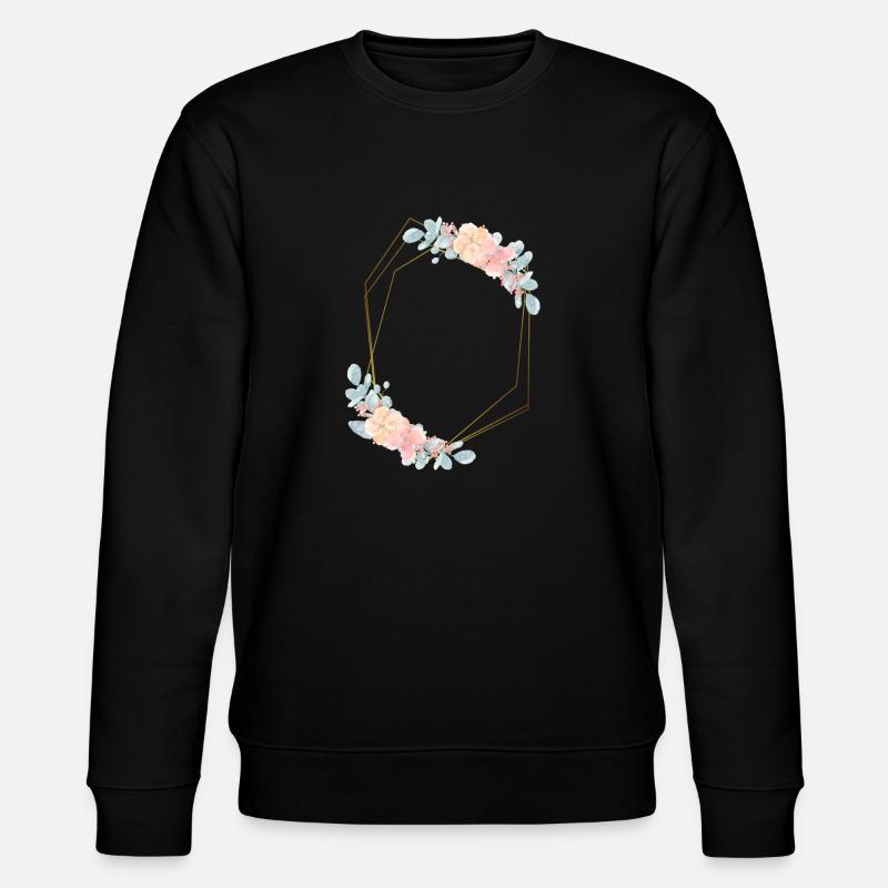 flower_bouquet_7b - Stanley/Stella Unisex Bio-Sweatshirt CHANGER  - Schwarz