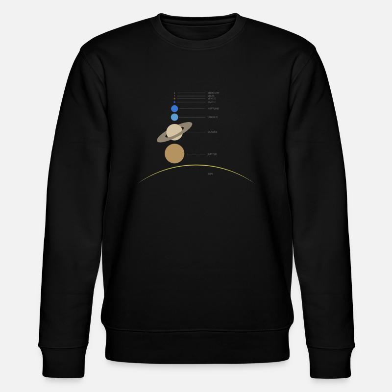 Solar system - Stanley/Stella Unisex Bio-Sweatshirt CHANGER  - Schwarz