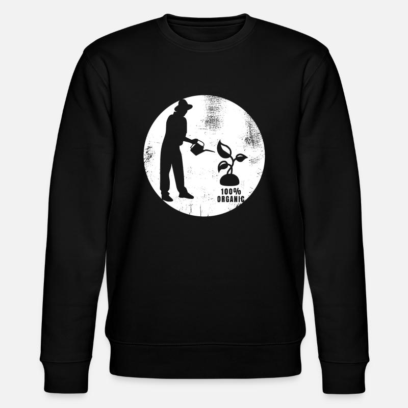 Bio Gärtner - Stanley/Stella Unisex Bio-Sweatshirt CHANGER  - Schwarz