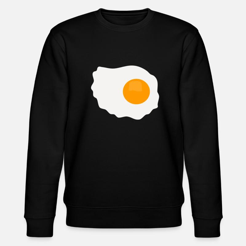 Œuf sur le plat - Sweat bio CHANGER Stanley/Stella Unisexe - noir