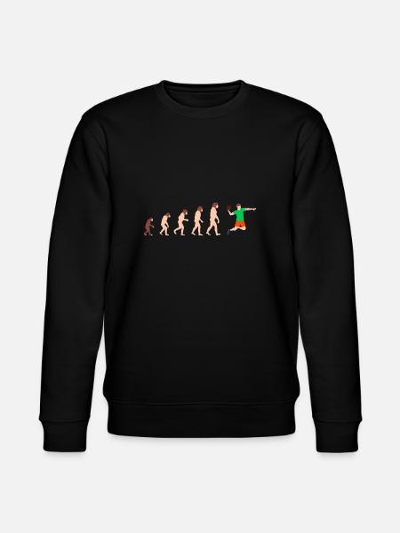 Evolution Handball Player Lustige Geschenkidee - Stanley/Stella Unisex Bio-Sweatshirt CHANGER  - Schwarz