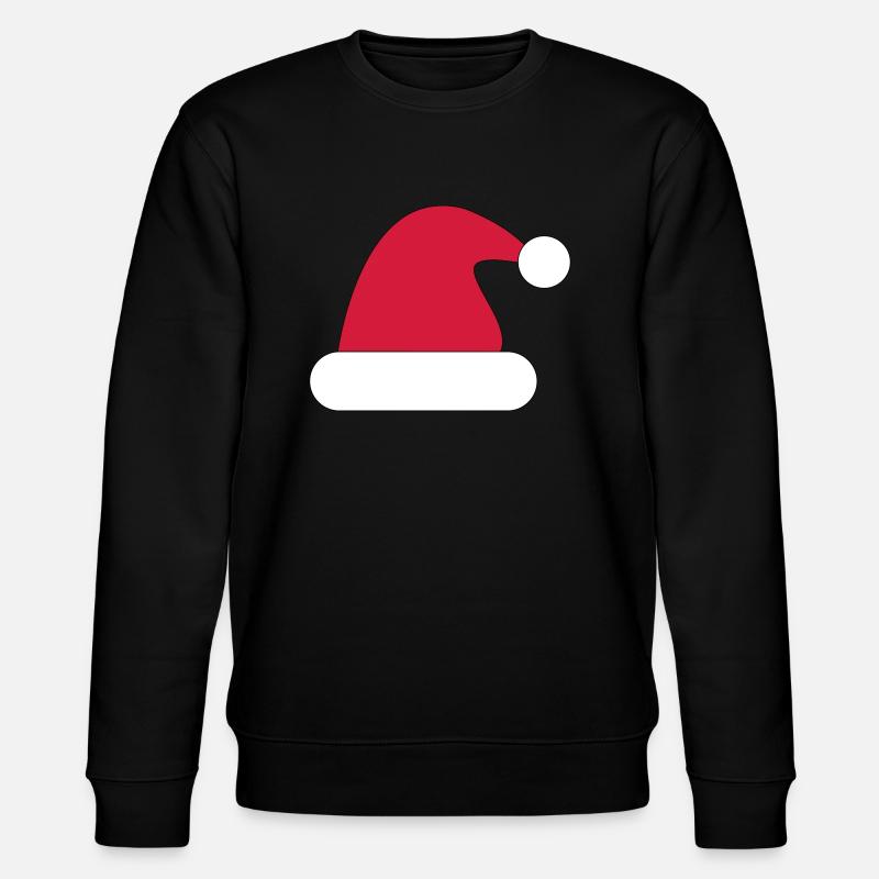 Weihnachtsmütze, Weihnachtsmannmütze - Stanley/Stella Unisex Bio-Sweatshirt CHANGER  - Schwarz