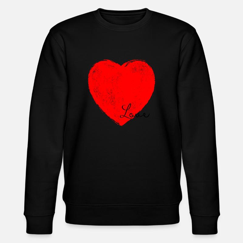 Liebe - Stanley/Stella Unisex Bio-Sweatshirt CHANGER  - Schwarz