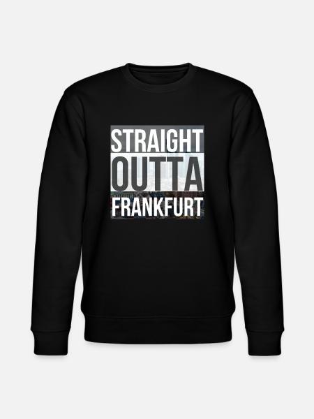 straight outta Frankfurt pic - Stanley/Stella CHANGER Unisex Organic Sweatshirt - black