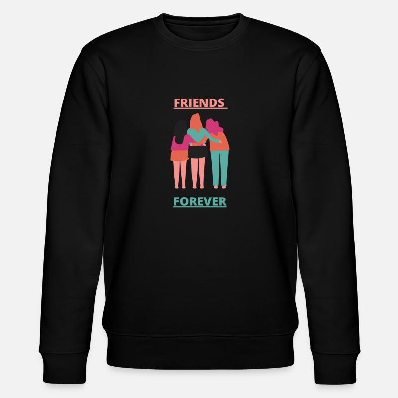 Freunde - Stanley/Stella Unisex Bio-Sweatshirt CHANGER  - Schwarz