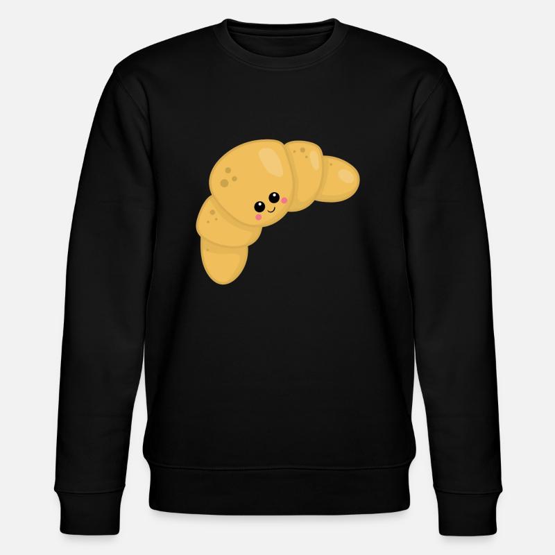 Croissant - Stanley/Stella Unisex Bio-Sweatshirt CHANGER  - Schwarz