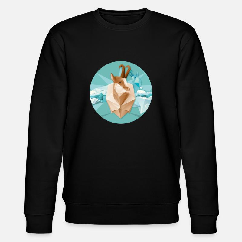 Gams Icon - Stanley/Stella Unisex Bio-Sweatshirt CHANGER  - Schwarz