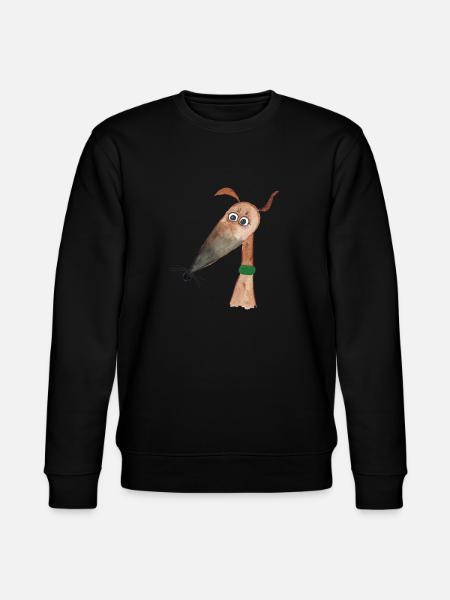 Whippet fawn with mask - Stanley/Stella CHANGER Unisex Organic Sweatshirt - black