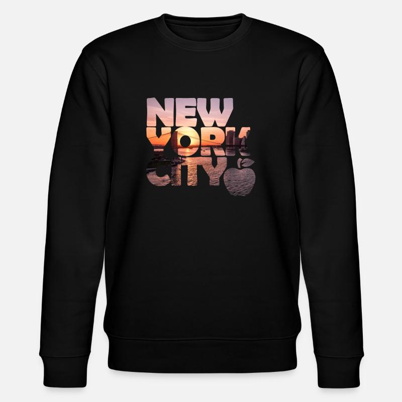 New York Skyline - Stanley/Stella Unisex Bio-Sweatshirt CHANGER - Schwarz