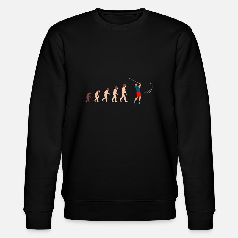 Evolution Golf Golfer Geschenkidee - Stanley/Stella Unisex Bio-Sweatshirt CHANGER  - Schwarz